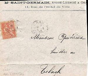 Oran enveloppes pub 1482